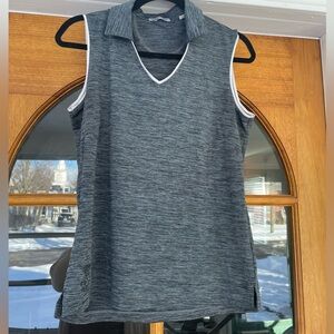 Bermuda Sands Women’s Golf Sleeveless Top In Gray Size M Dearborn Country Club